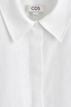 OVERSIZED SHORT-SLEEVED LINEN SHIRT
