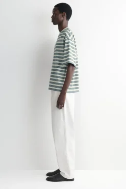 OVERSIZED STRIPED COTTON T-SHIRT