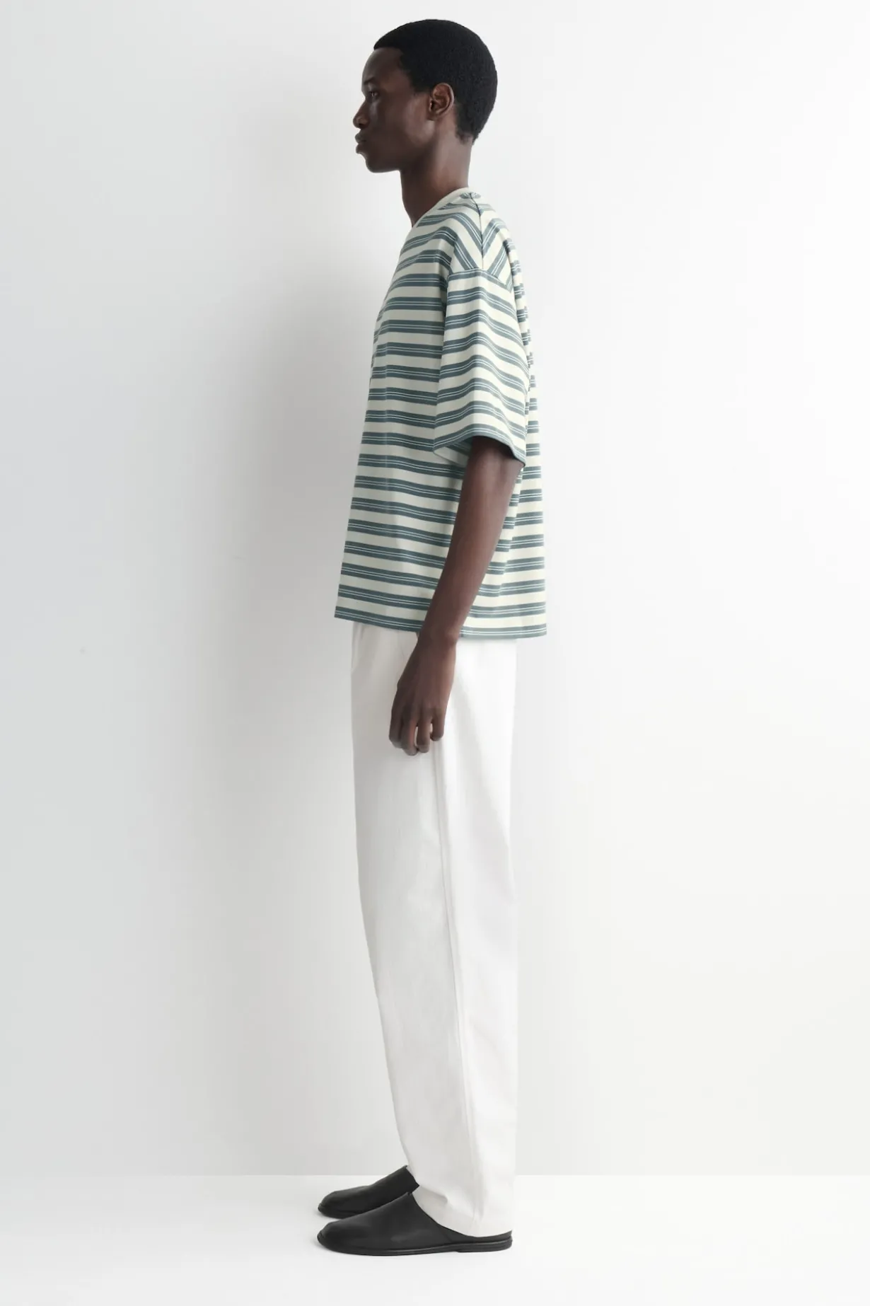 OVERSIZED STRIPED COTTON T-SHIRT