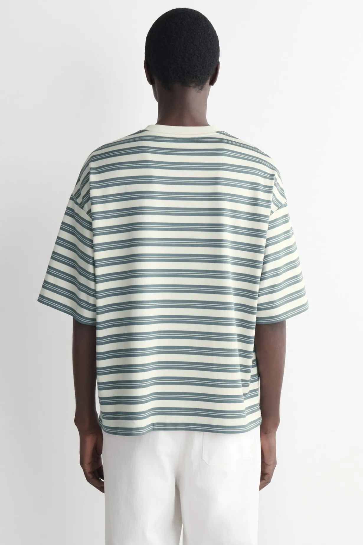 OVERSIZED STRIPED COTTON T-SHIRT