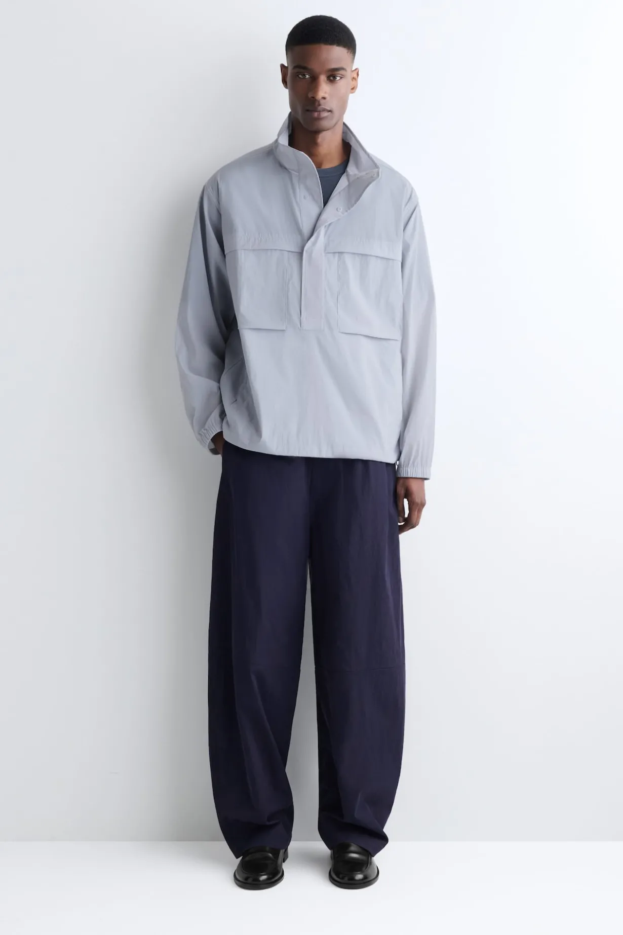 OVERSIZED WATER-RESISTANT ANORAK JACKET