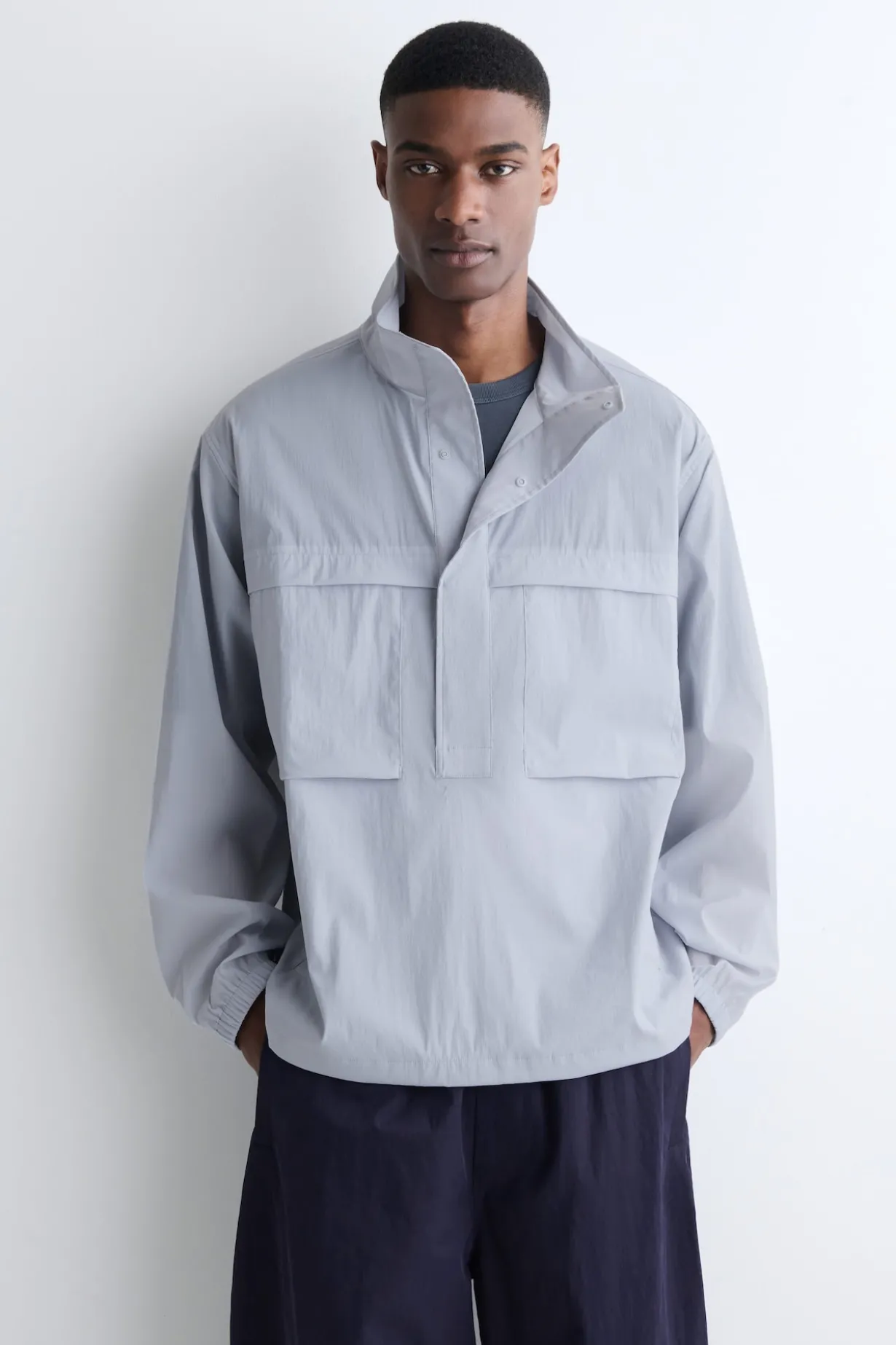 OVERSIZED WATER-RESISTANT ANORAK JACKET