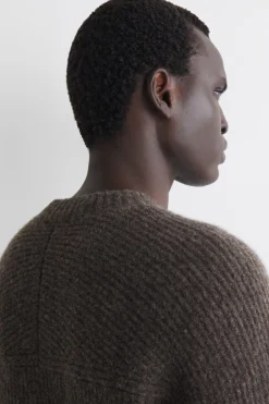OVERSIZED WOOL-YAK V-NECK SWEATER