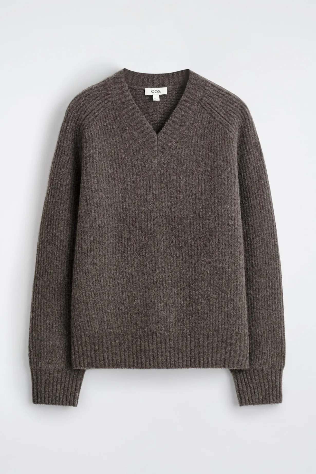 OVERSIZED WOOL-YAK V-NECK SWEATER
