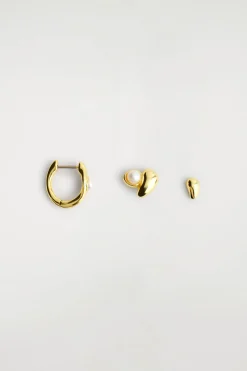 3-PACK MISMATCHED TEARDROP EARRINGS