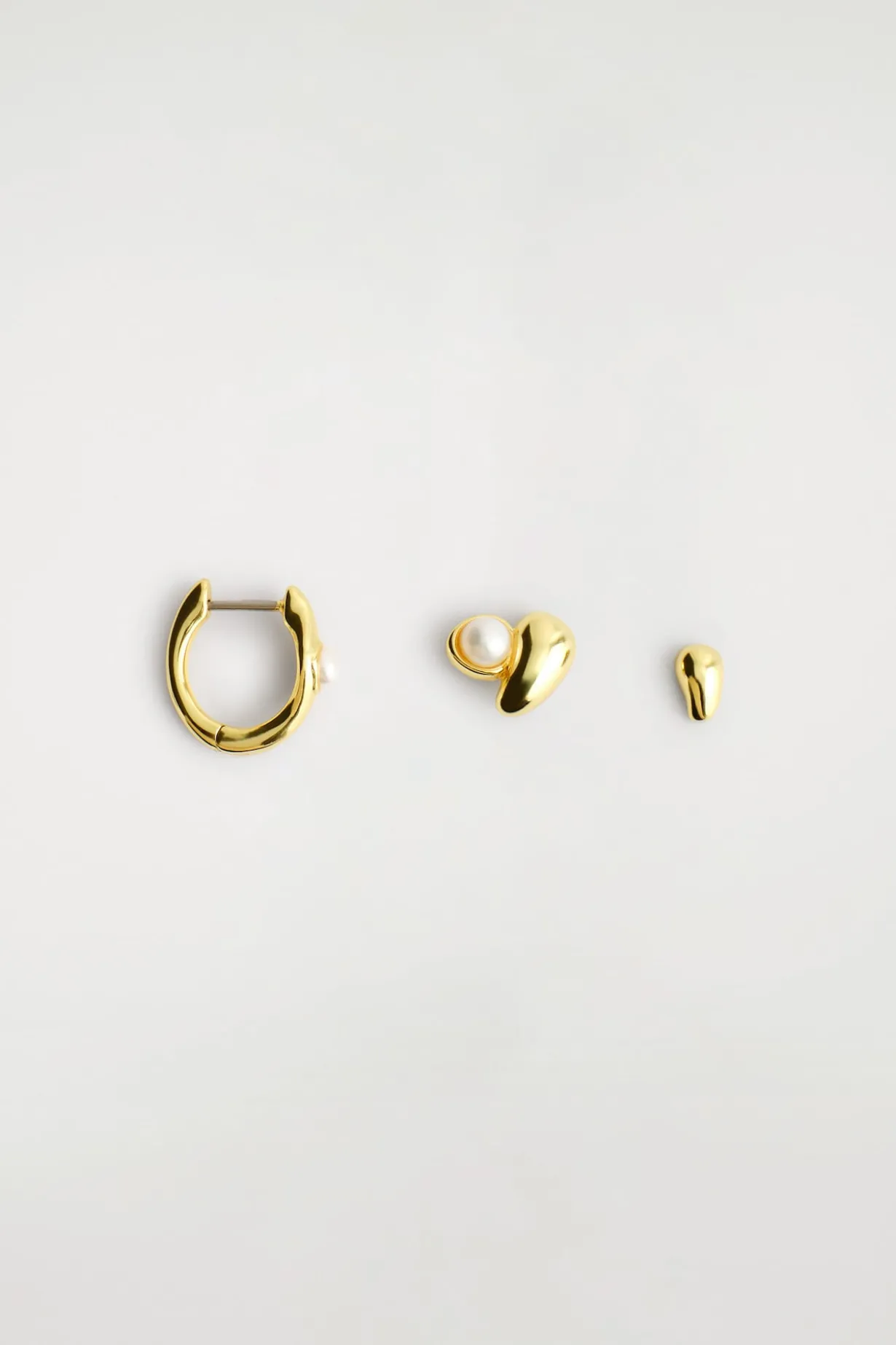 3-PACK MISMATCHED TEARDROP EARRINGS