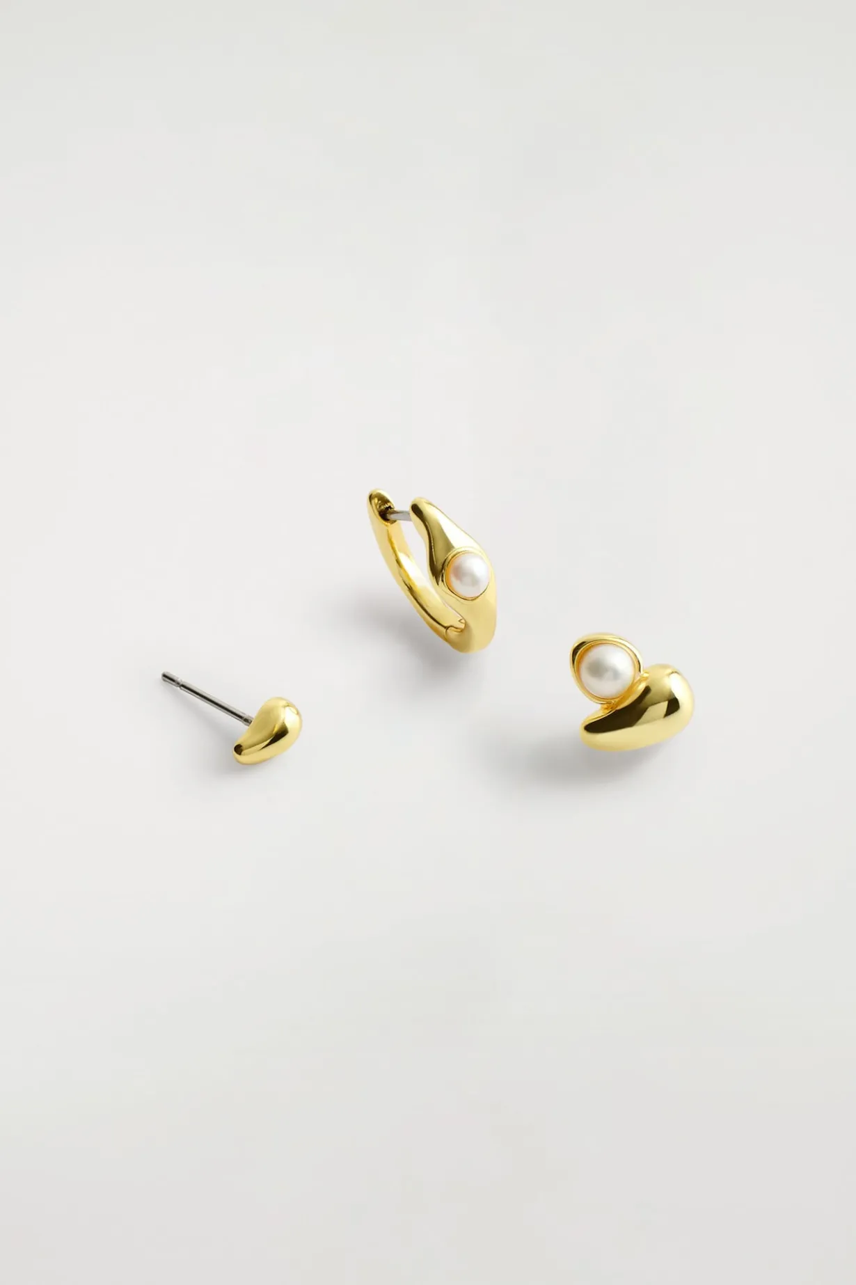 3-PACK MISMATCHED TEARDROP EARRINGS