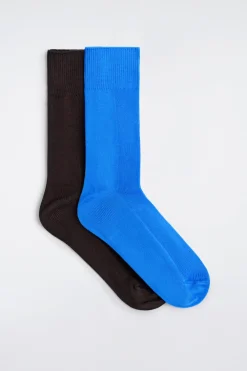 2-PACK RIBBED PANEL SOCKS