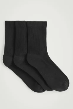 3-PACK RIBBED SPORT SOCKS