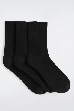 3-PACK RIBBED SPORT SOCKS
