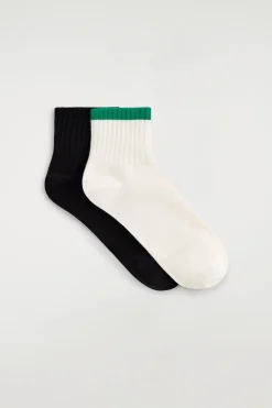 2-PACK RIBBED SPORTS SOCKS