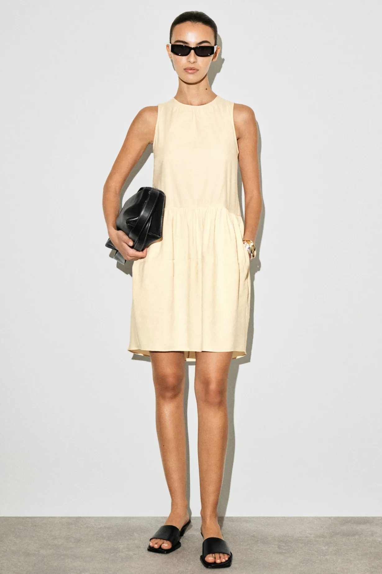 PANELED MINI DRESS