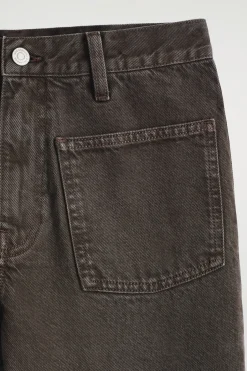 PATCH-POCKET STRAIGHT-LEG JEANS