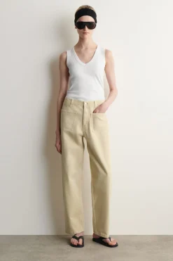 PATCH-POCKET STRAIGHT-LEG JEANS
