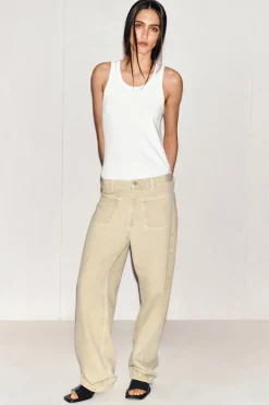 PATCH-POCKET STRAIGHT-LEG JEANS