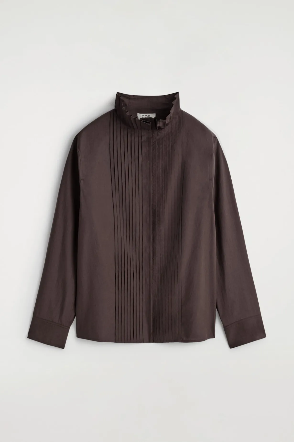 PINTUCKED COTTON BLOUSE