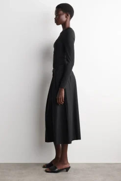PLEATED COTTON PANTS