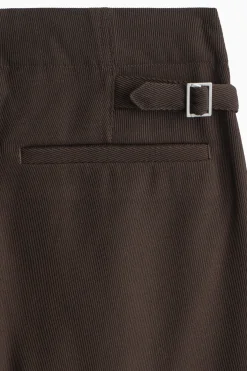 PLEATED RELAXED-FIT STRAIGHT-LEG TROUSERS