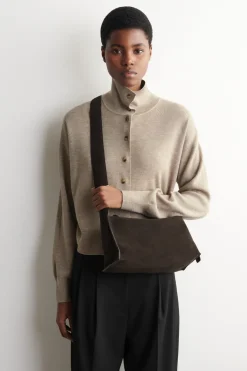 PLINTH CROSSBODY BAG - SUEDE