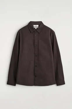 POCKET-DETAIL COTTON SHIRT