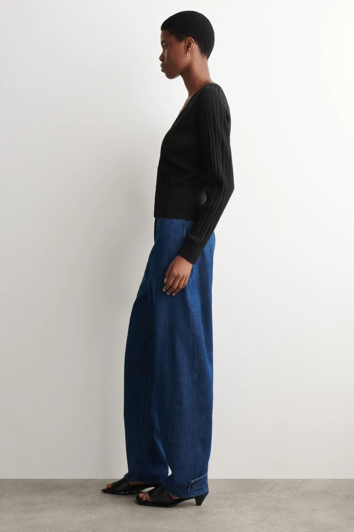 POINTELLE-KNIT COTTON CARDIGAN