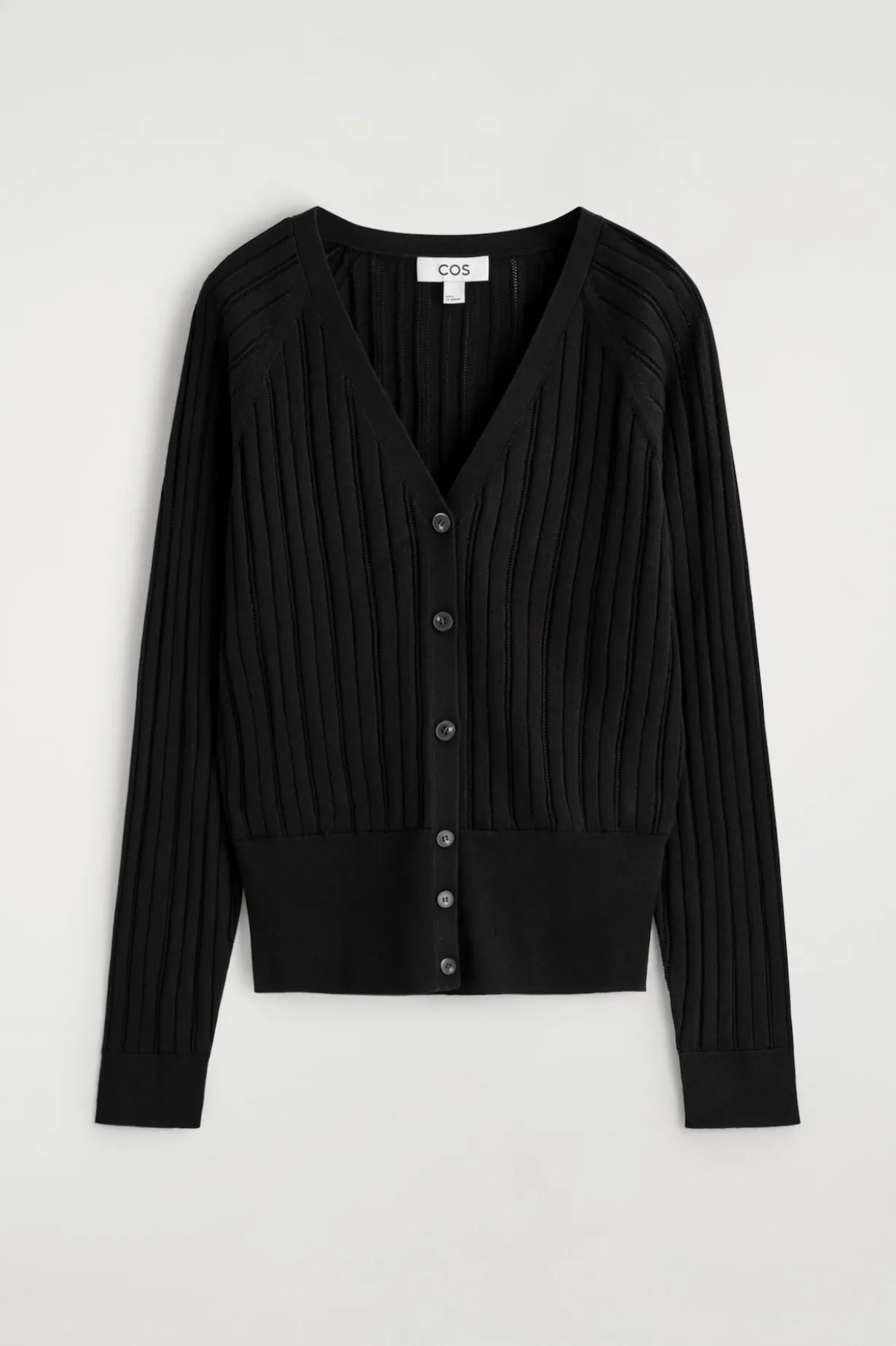 POINTELLE-KNIT COTTON CARDIGAN