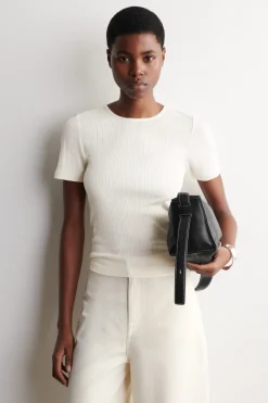 POINTELLE-KNIT T-SHIRT