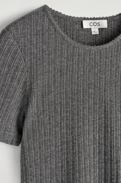 POINTELLE-KNIT T-SHIRT