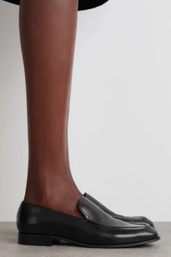 POLISHED-LEATHER LOAFERS
