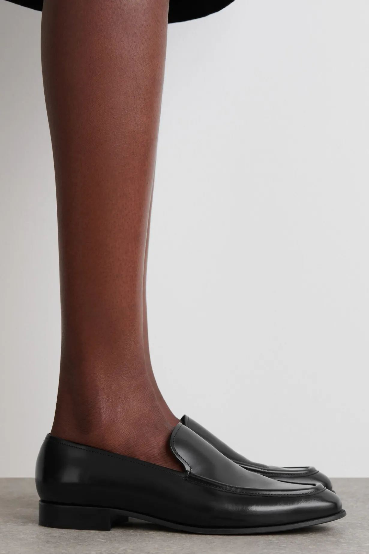 POLISHED-LEATHER LOAFERS