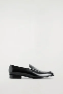 POLISHED-LEATHER LOAFERS