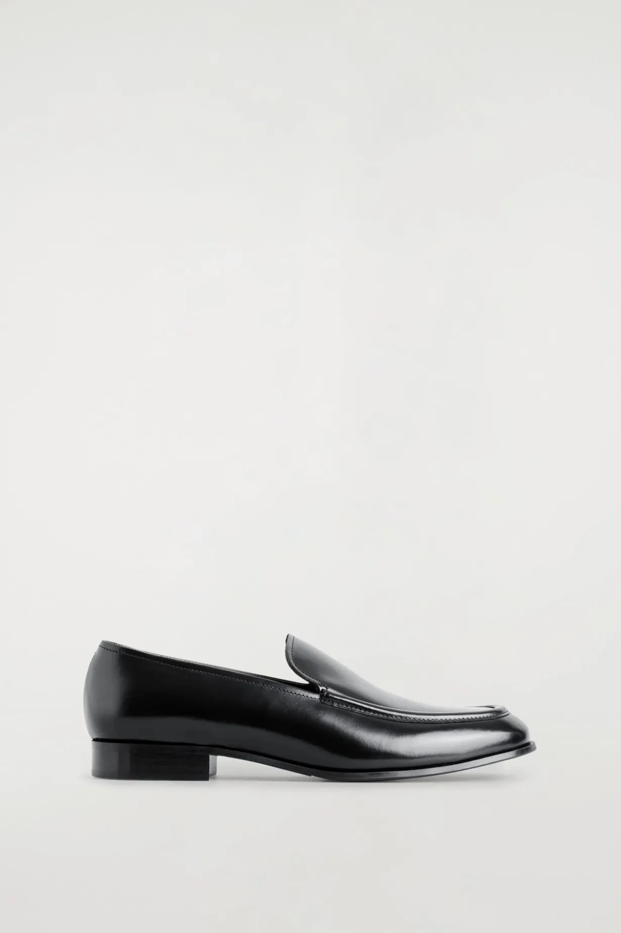 POLISHED-LEATHER LOAFERS