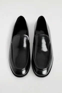 POLISHED-LEATHER LOAFERS