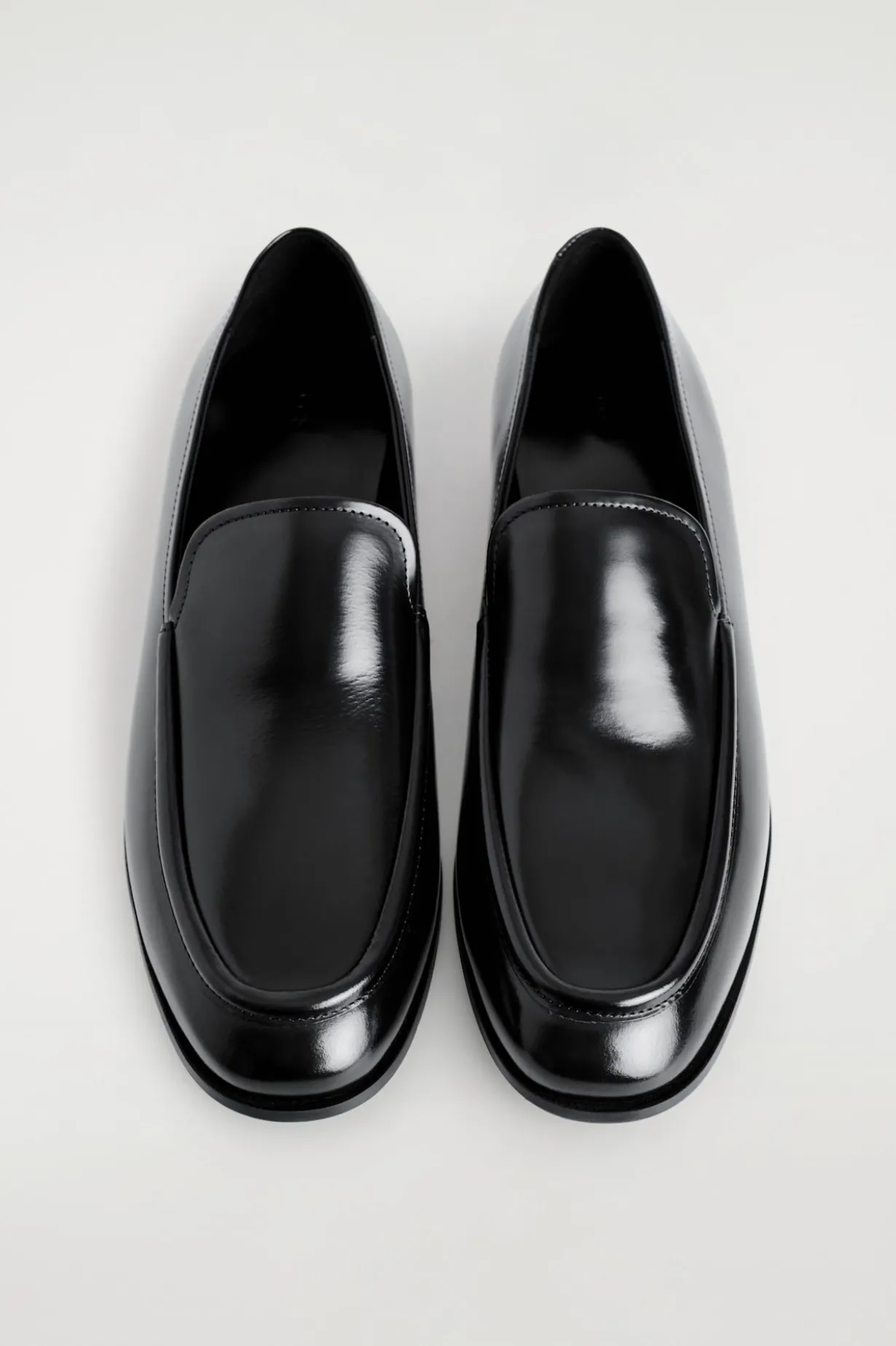 POLISHED-LEATHER LOAFERS