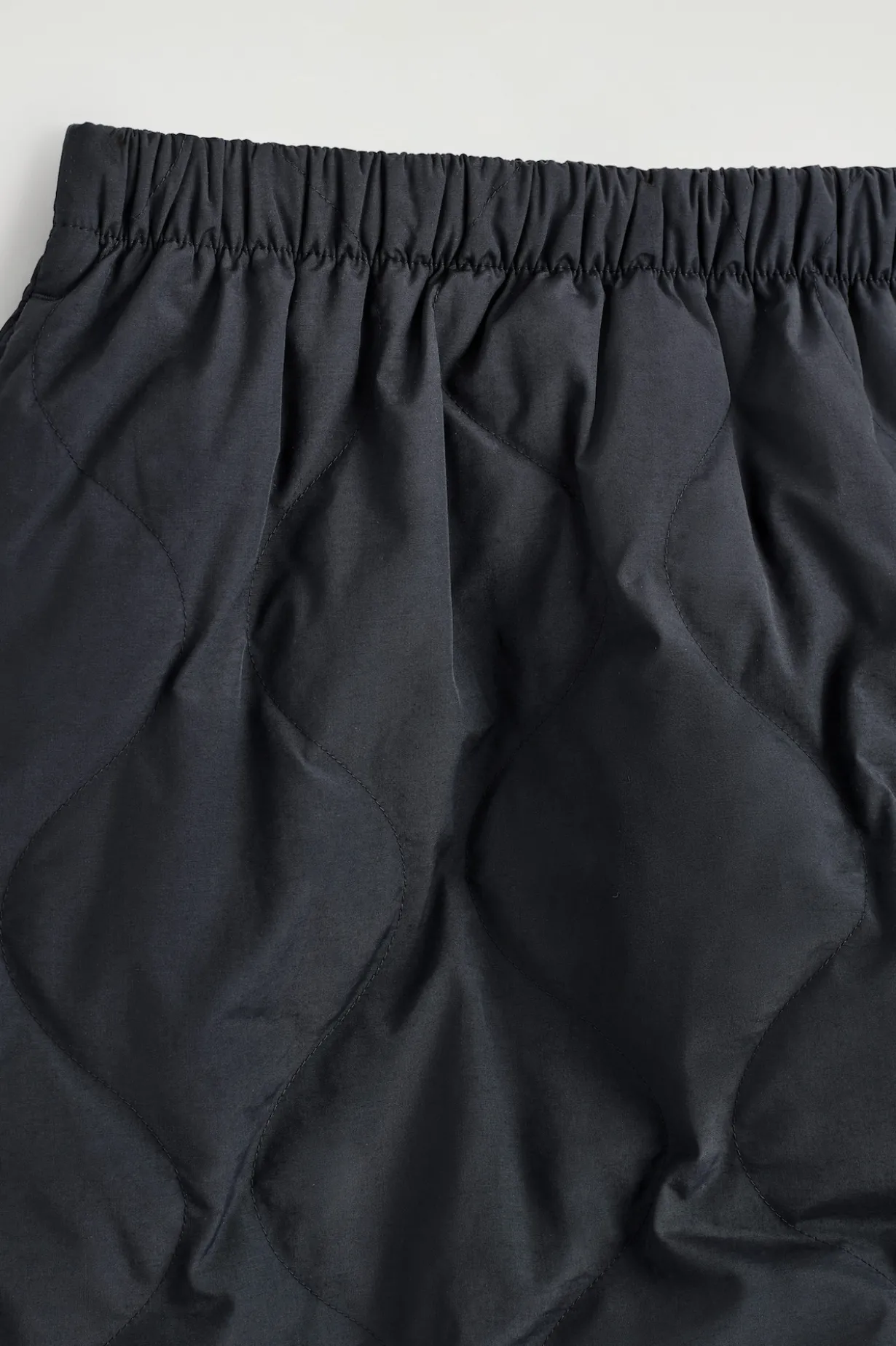 QUILTED DOWN MINI SKIRT