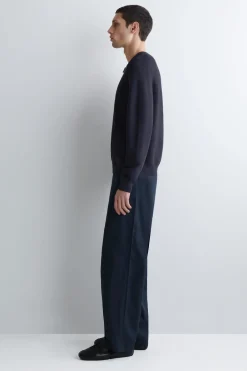 RACER-NECK KNITTED JACKET