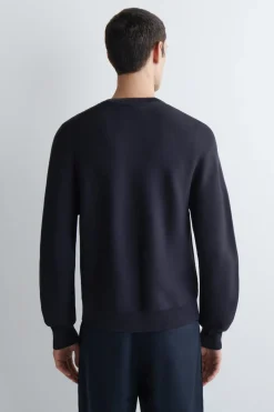 RACER-NECK KNITTED JACKET