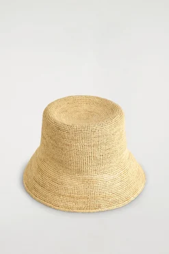 RAFFIA BUCKET HAT
