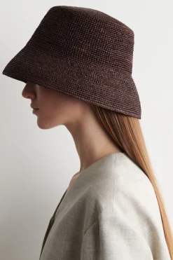 RAFFIA BUCKET HAT