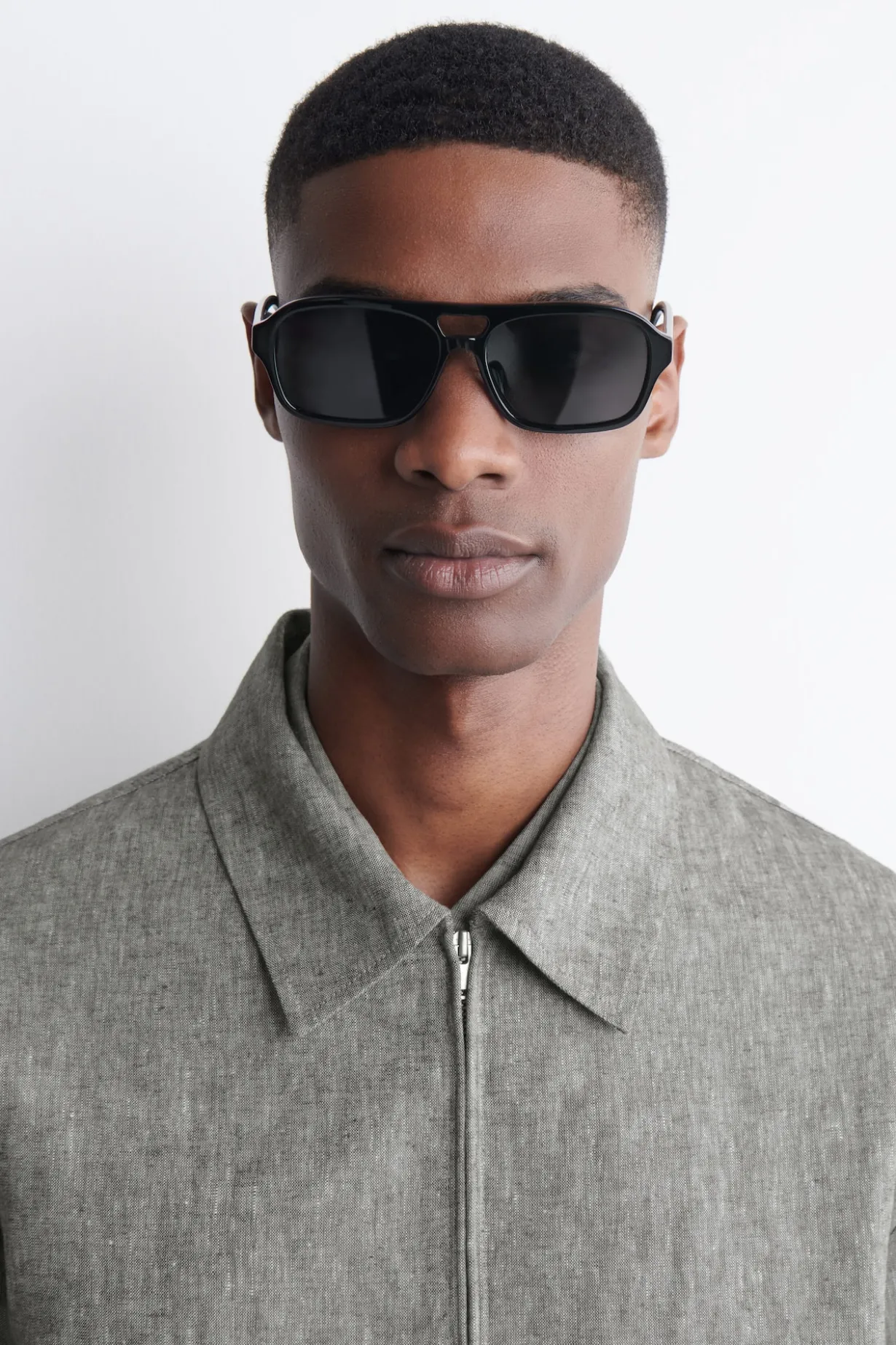 RECTANGULAR AVIATOR SUNGLASSES