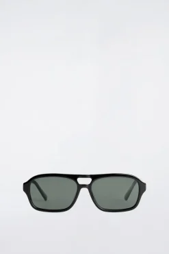 RECTANGULAR AVIATOR SUNGLASSES