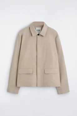 RELAXED COTTON-LINEN OVERSHIRT