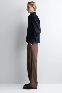 RELAXED COTTON-LINEN OVERSHIRT