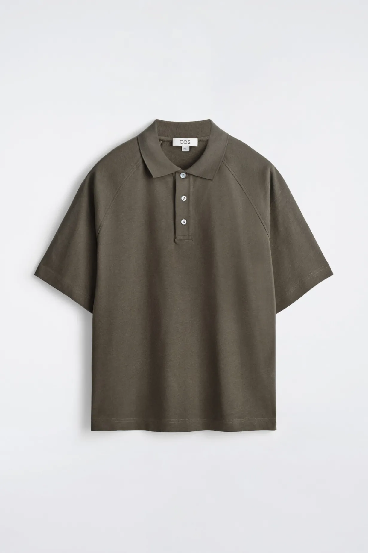 RELAXED COTTON-LINEN POLO SHIRT