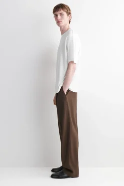 RELAXED COTTON-LINEN T-SHIRT