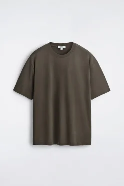 RELAXED COTTON-LINEN T-SHIRT