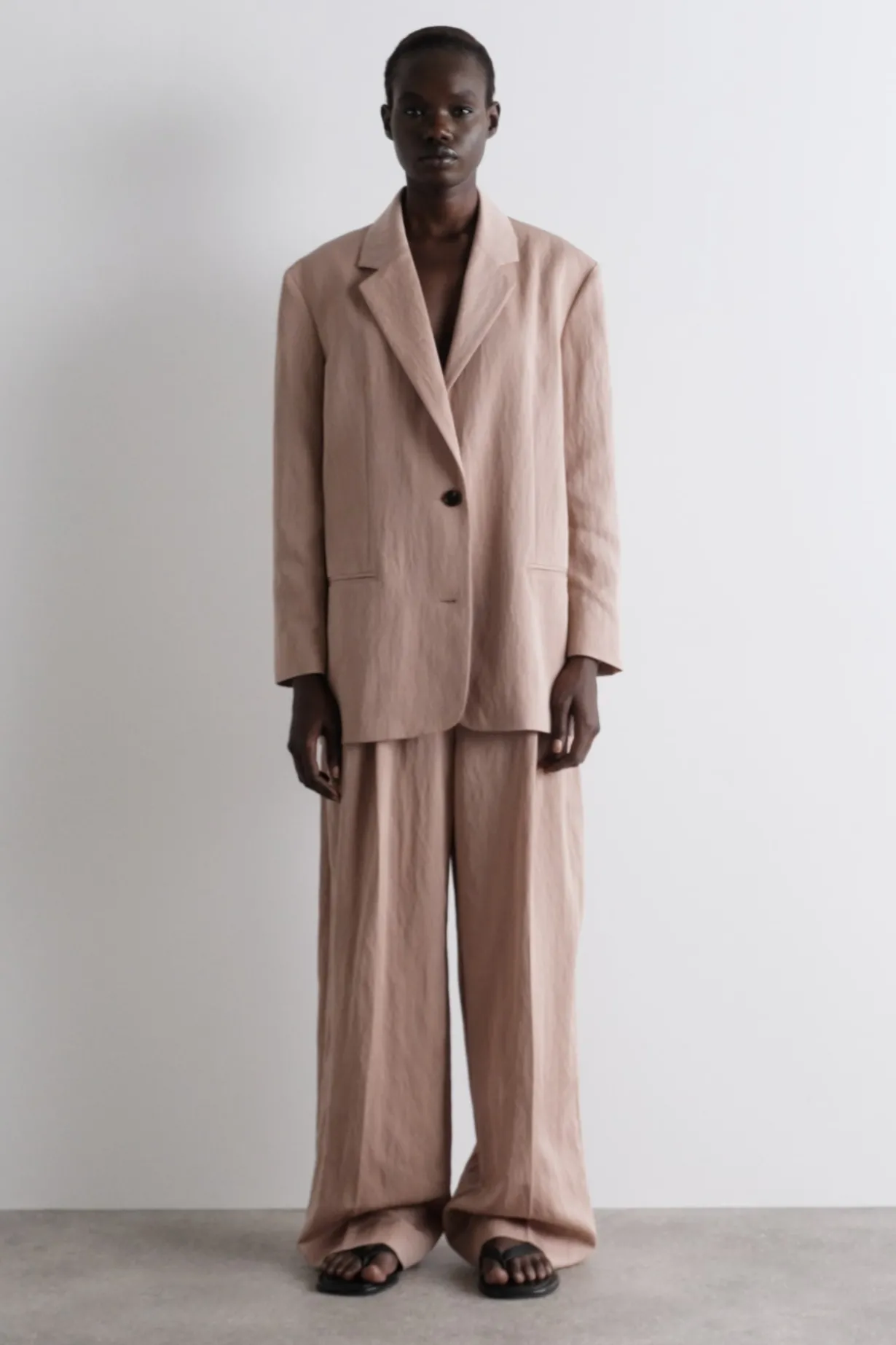 RELAXED FLUID WIDE-LEG PANTS