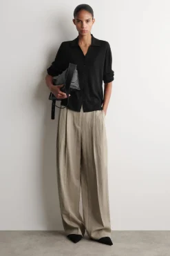 RELAXED FLUID WIDE-LEG PANTS