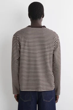 RELAXED JERSEY INTERLOCK LONG-SLEEVED T-SHIRT