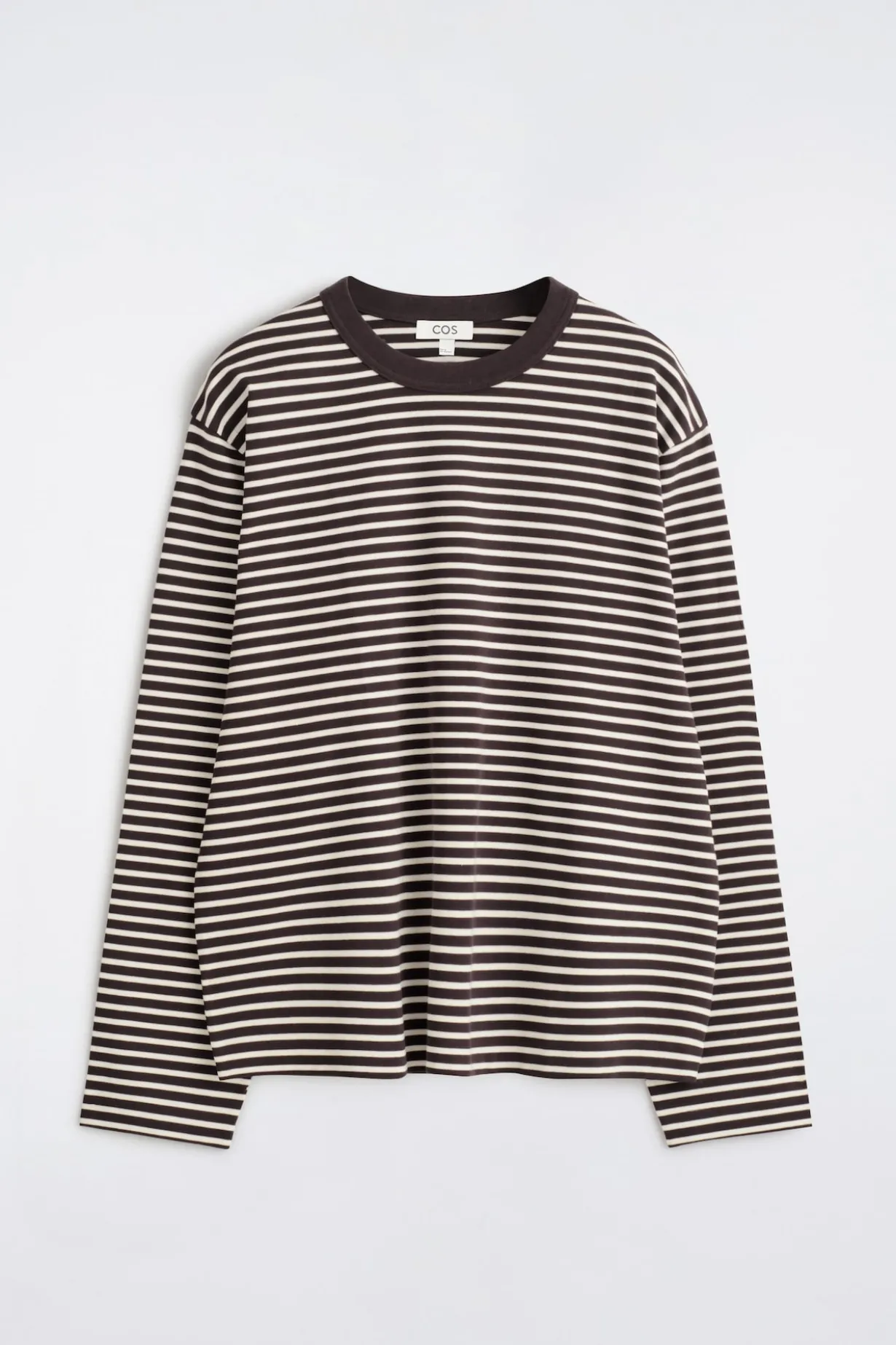 RELAXED JERSEY INTERLOCK LONG-SLEEVED T-SHIRT